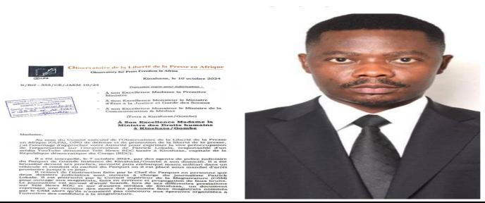 Kinshasa : OLPA exige la libération du journaliste Patrick Lokala